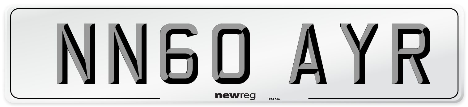 NN60 AYR Number Plate from New Reg